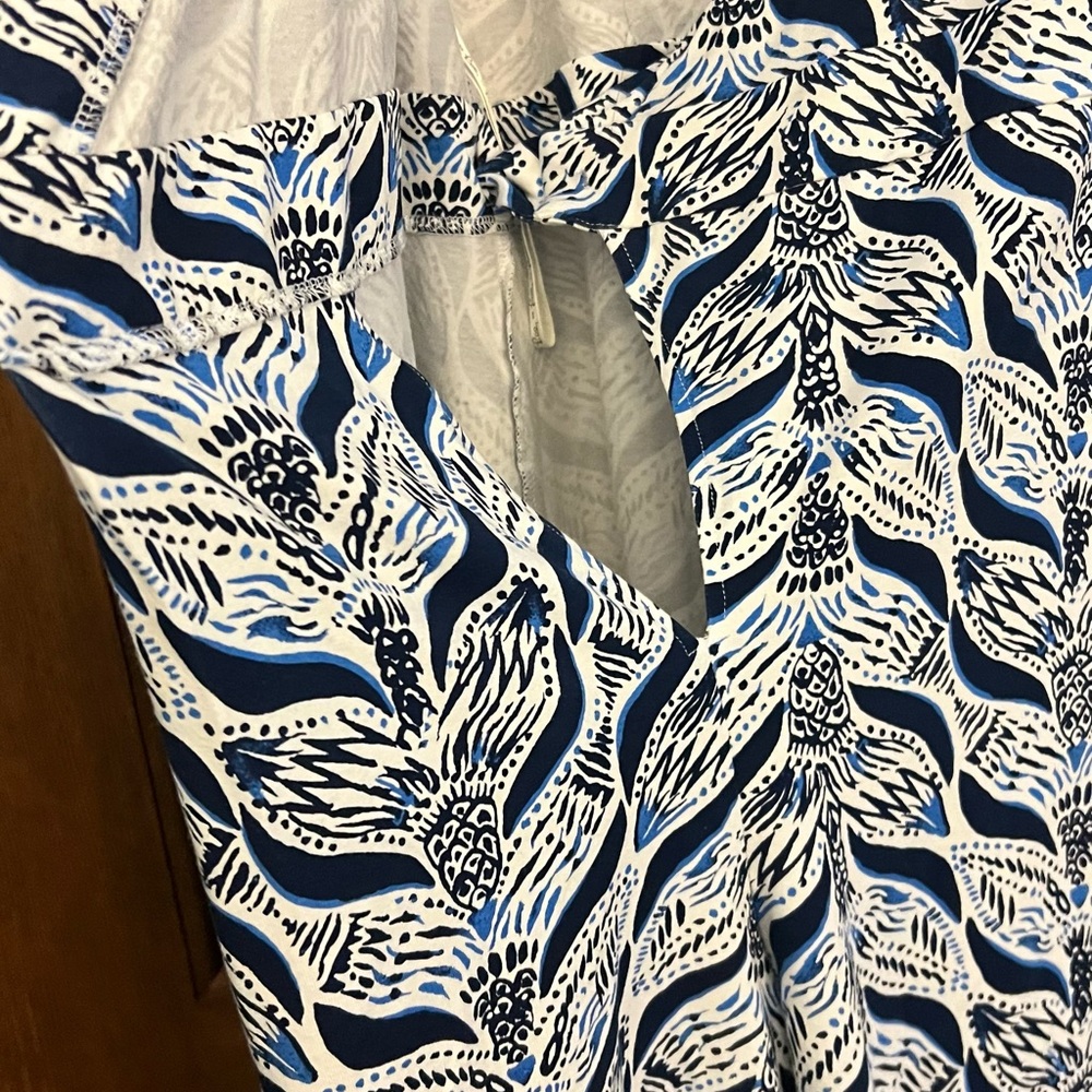 Lilly Pulitzer one piece wrap around short romper. - Picture 3 of 8